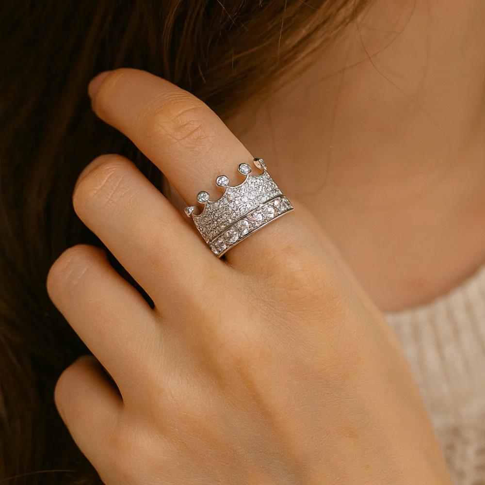 Metal Alchemist Broadus Ring with Prong Set Stones - Image 2