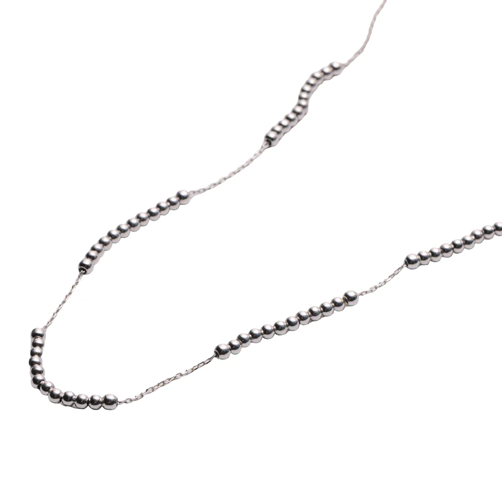 Metal Alchemist Dainty Round Alchemy Beaded Lasso Necklace - Image 4