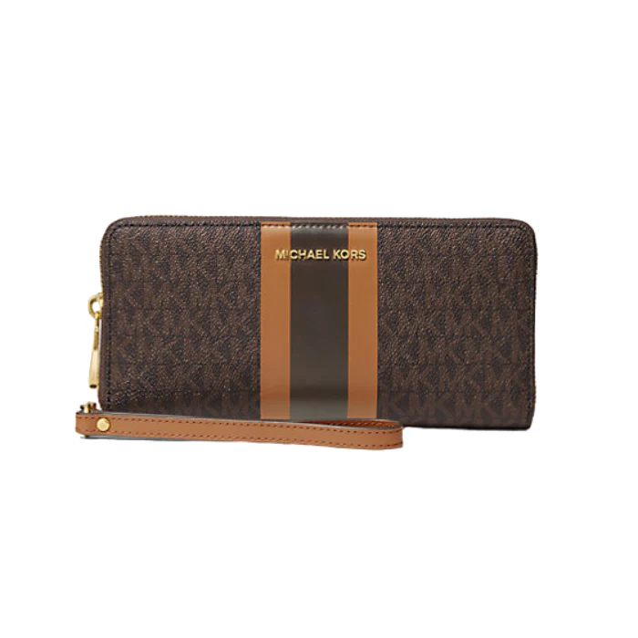 Michael Kors Jet Set Continental Wristlet - Brown/Acorn