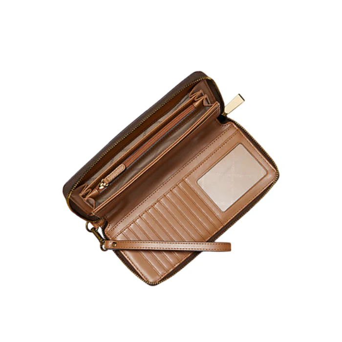 Michael Kors Jet Set Continental Wristlet - Brown/Acorn - Image 2