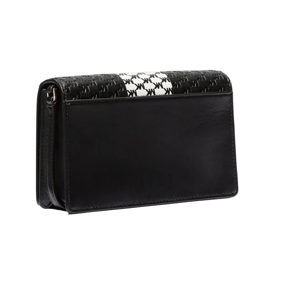 Michael Kors Jet Set Medium Flap Crossbody Bag - Black/Optic White - Image 3