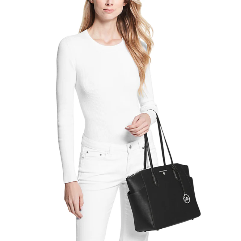 Michael Kors Marilyn Medium Tote Bag - Black - Image 3