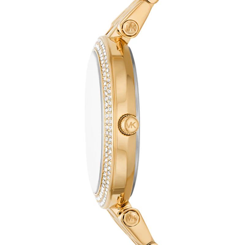 Michael Kors Mini Darci Pave Women's 34mm Analog Bracelet Watch - Gold - Image 2