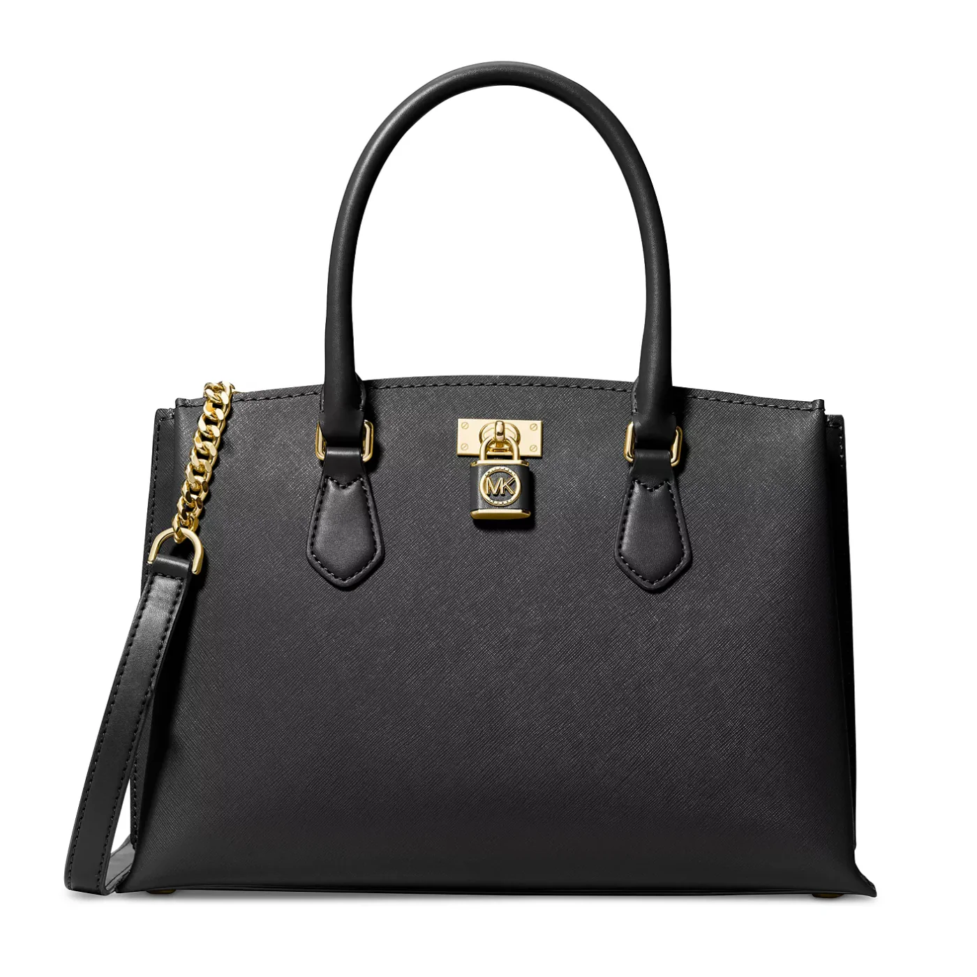 Michael Kors Ruby Medium Double Compartment Satchel Bag - Black - Image 2
