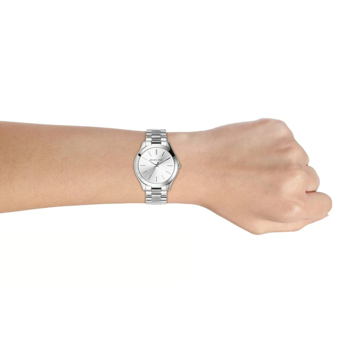 Michael Kors Slim Runway Women's 42mm Bracelet Watch - Silver-Tone - Image 5