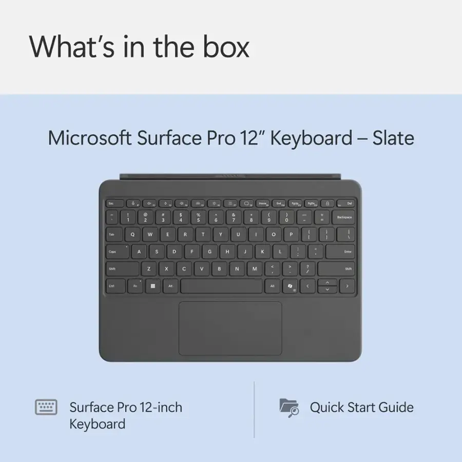 Microsoft Surface Pro 12" Keyboard - Gray - Image 5