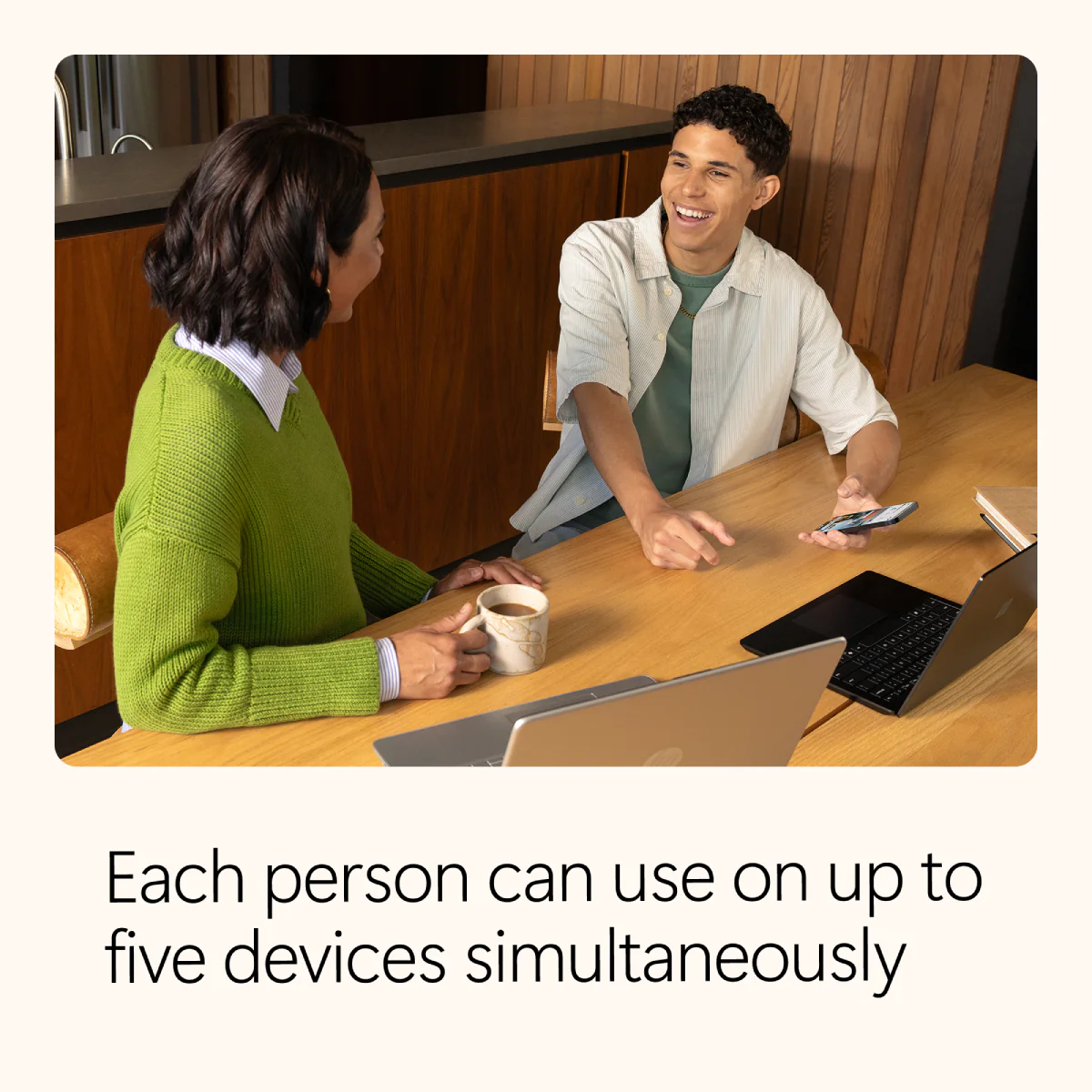 Microsoft 365 Family 1 Year Subscription for 1 - 6 People that includes Advanced Security, Cloud Storage, and Innovative Apps with Microsoft Copilot. - Image 2