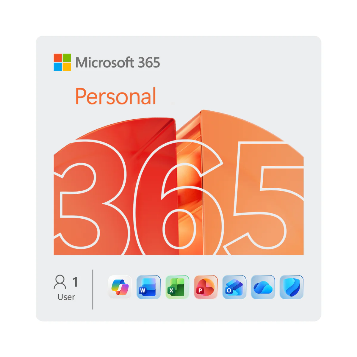 Microsoft 365 Personal 1 Year Subscription includes 1 TB of Cloud Storage Advanced Security, and Innovative Apps with Microsoft Copilot