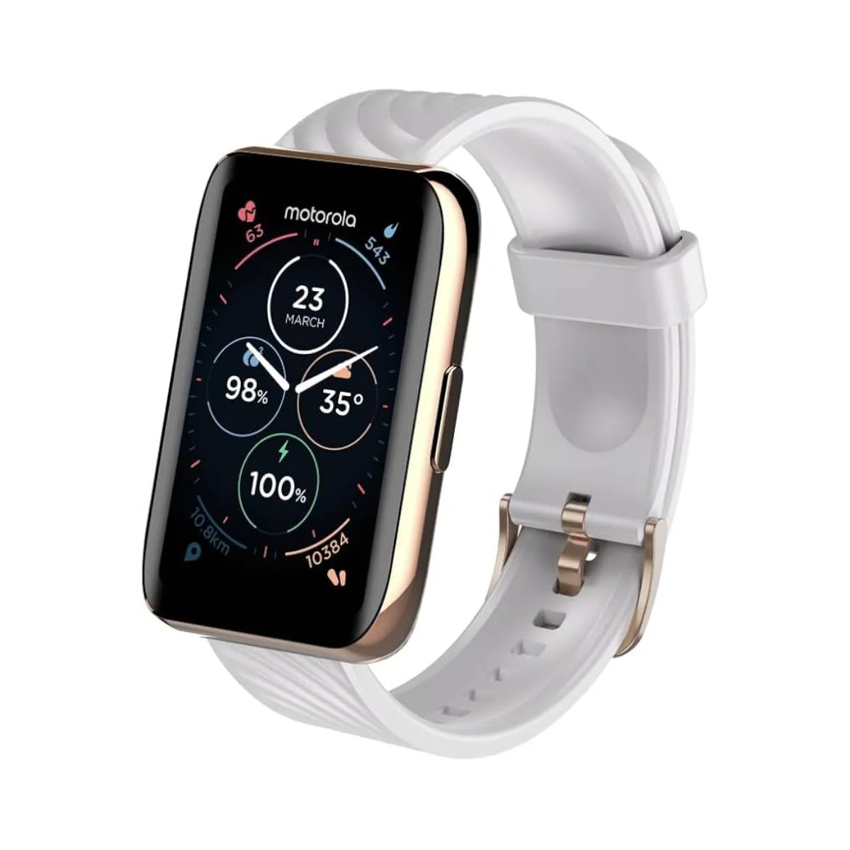 Motorola Moto 40 Zinc Alloy Case Smartwatch with Band - Image 5