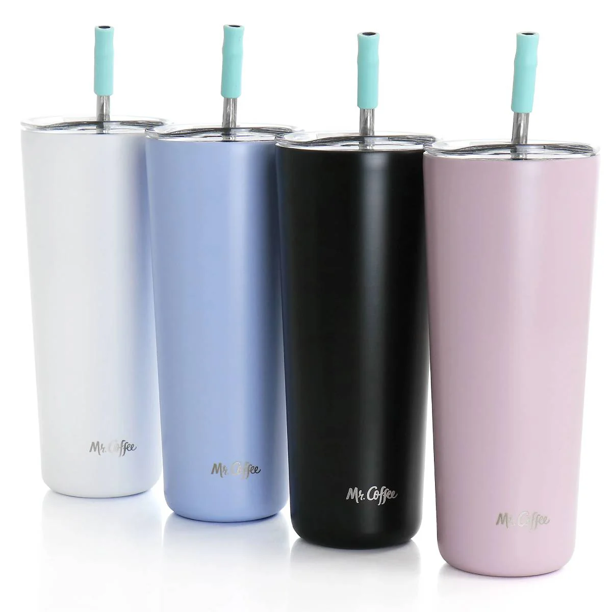 Mr. Coffee 134034.01 23oz. Java Quest Tumbler Set with Lids (4-Pieces) - Multicolor - Image 2