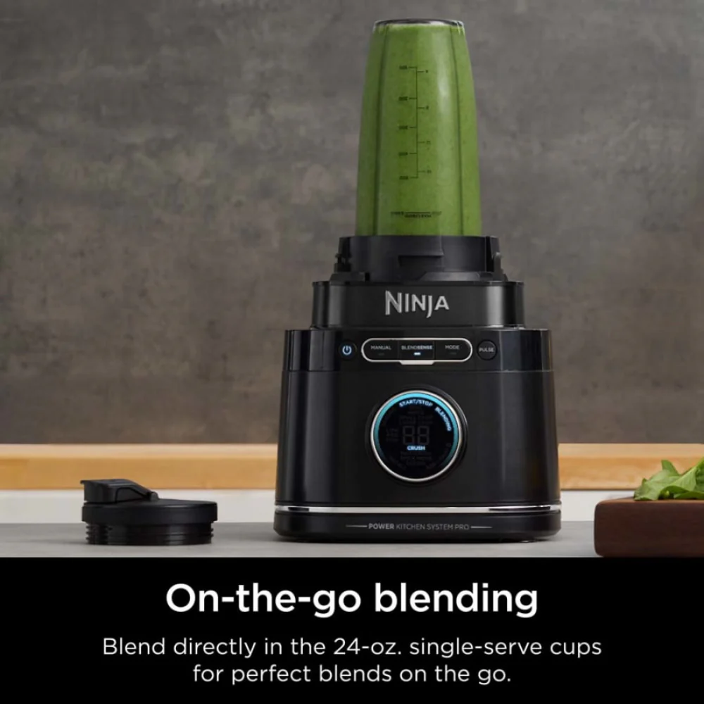 Ninja TB401 Detect Kitchen System Power Blender + Processor Pro with BlendSense Technology - Black - Image 8