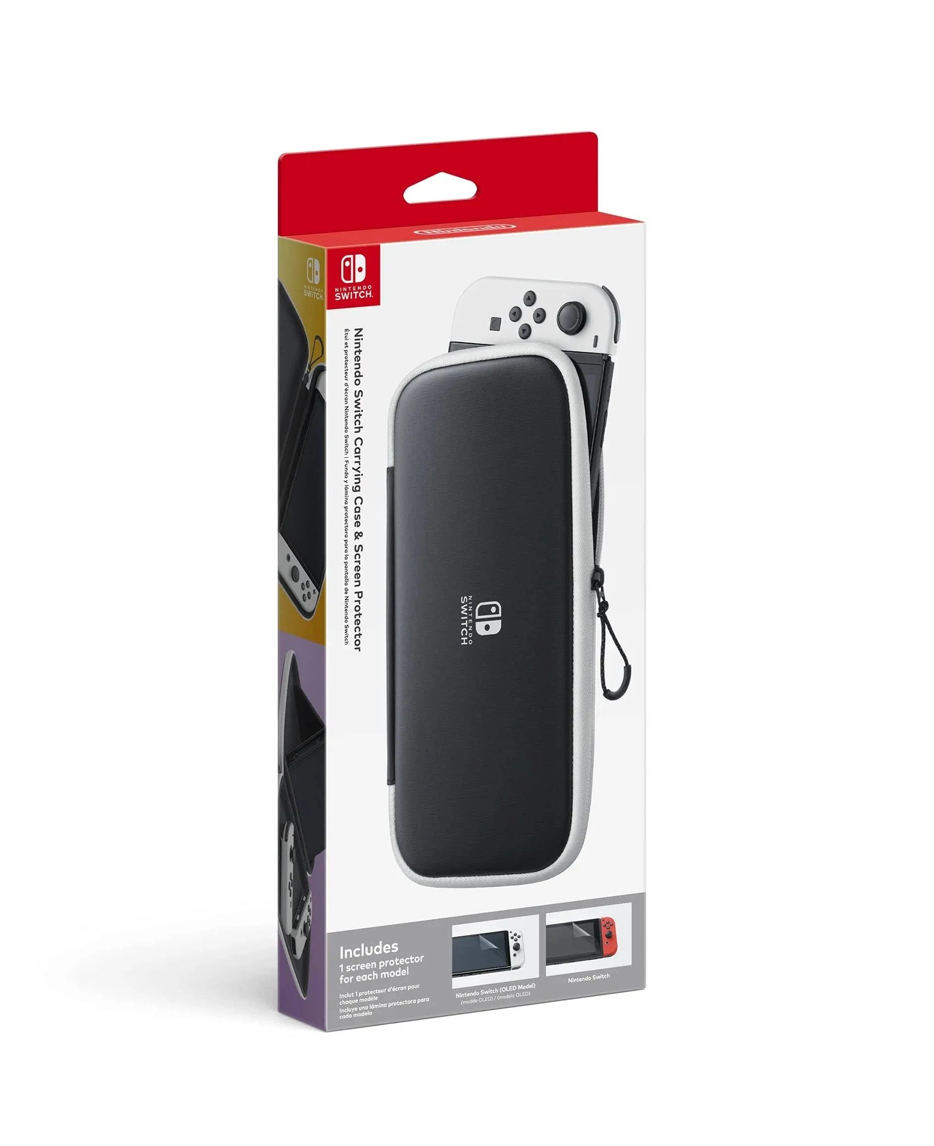 Nintendo Switch Carrying Case and Screen Protector - Black - Image 2