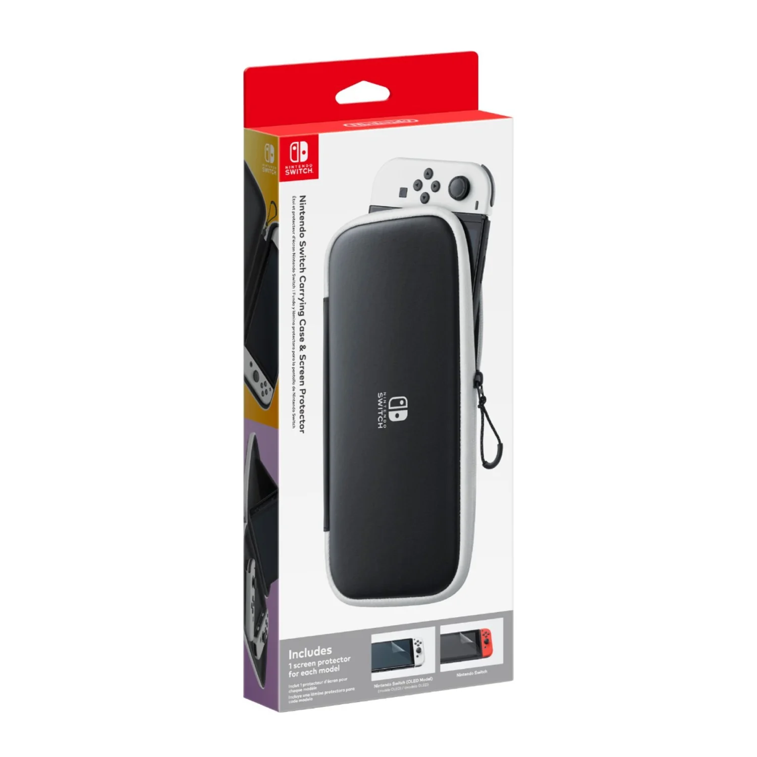 Nintendo Switch Carrying Case and Screen Protector - Black - Image 5