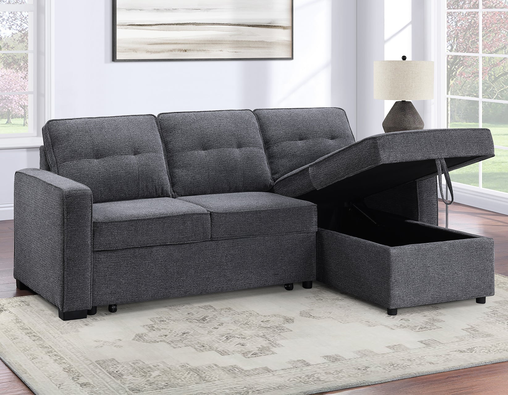 Noah Love Chaise Set - Grey - Image 19