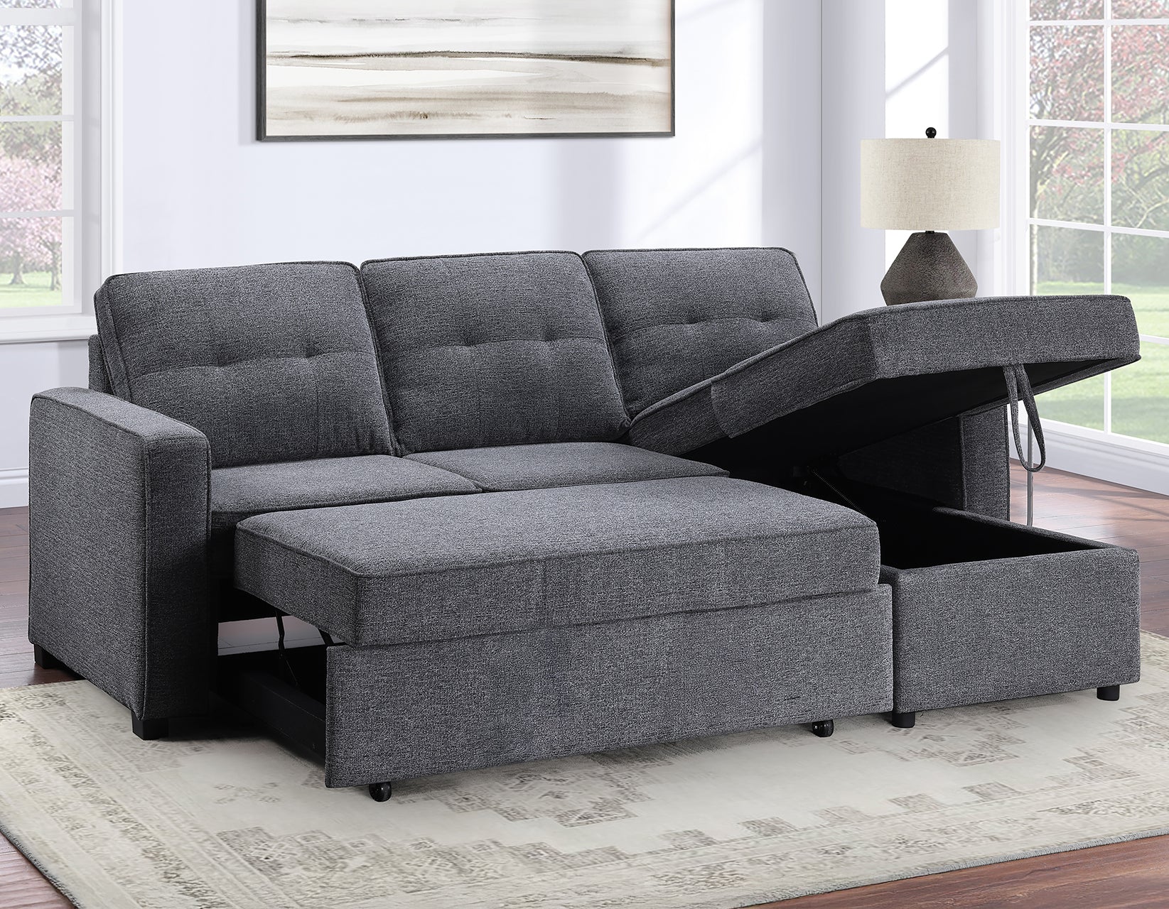 Noah Love Chaise Set - Grey - Image 20