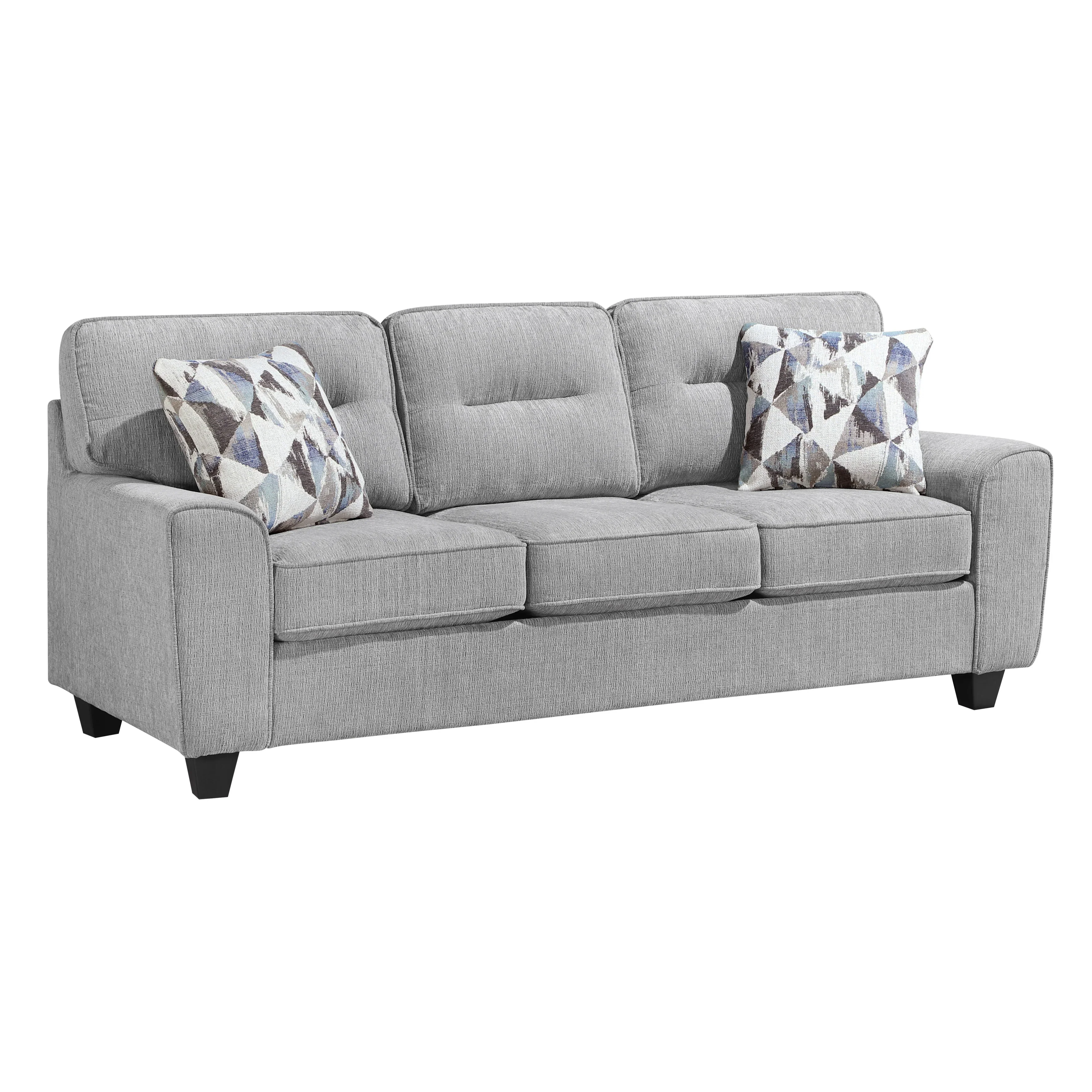Norma Sofa and Loveseat Set by Homelegance - Gray - Image 3
