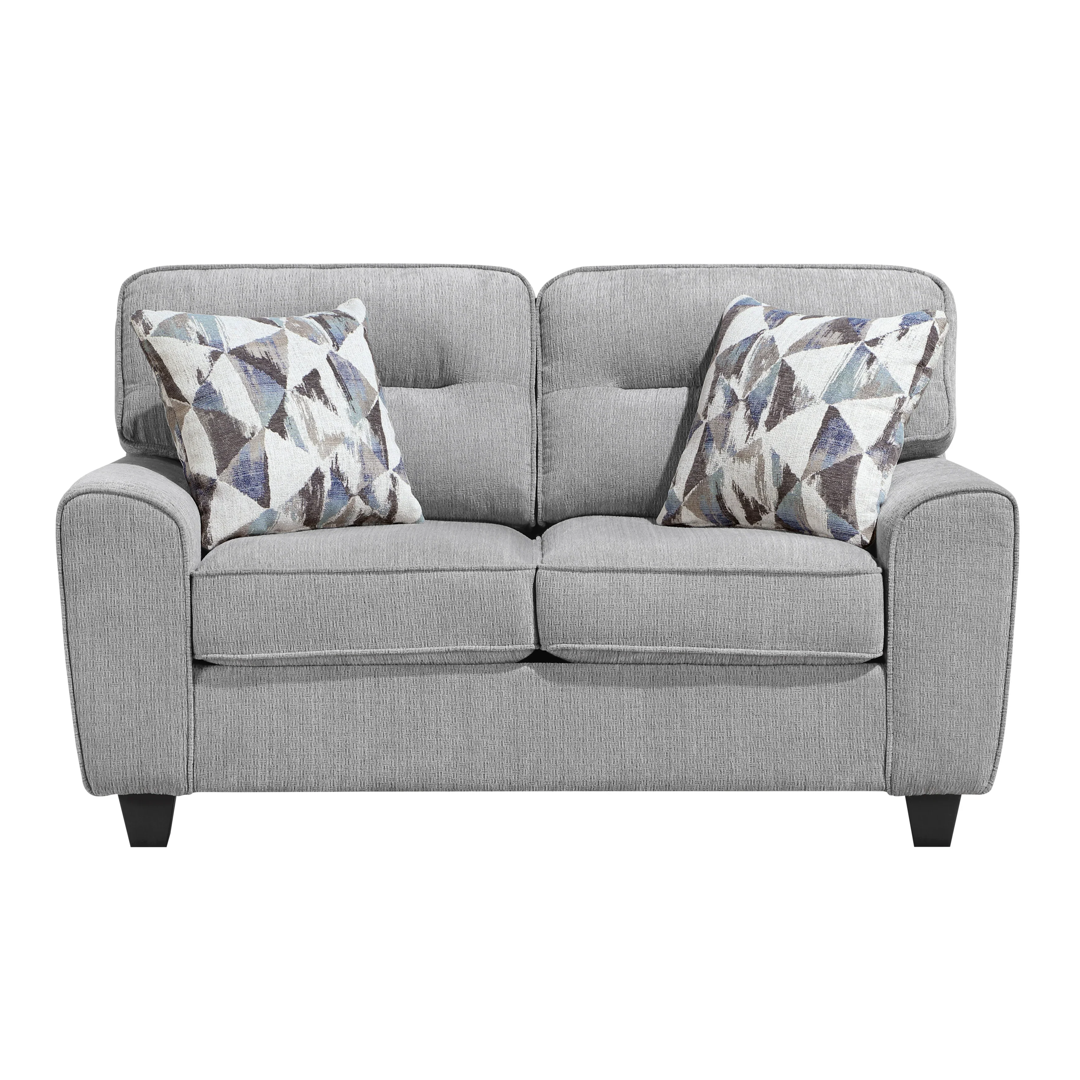 Norma Sofa and Loveseat Set by Homelegance - Gray - Image 5