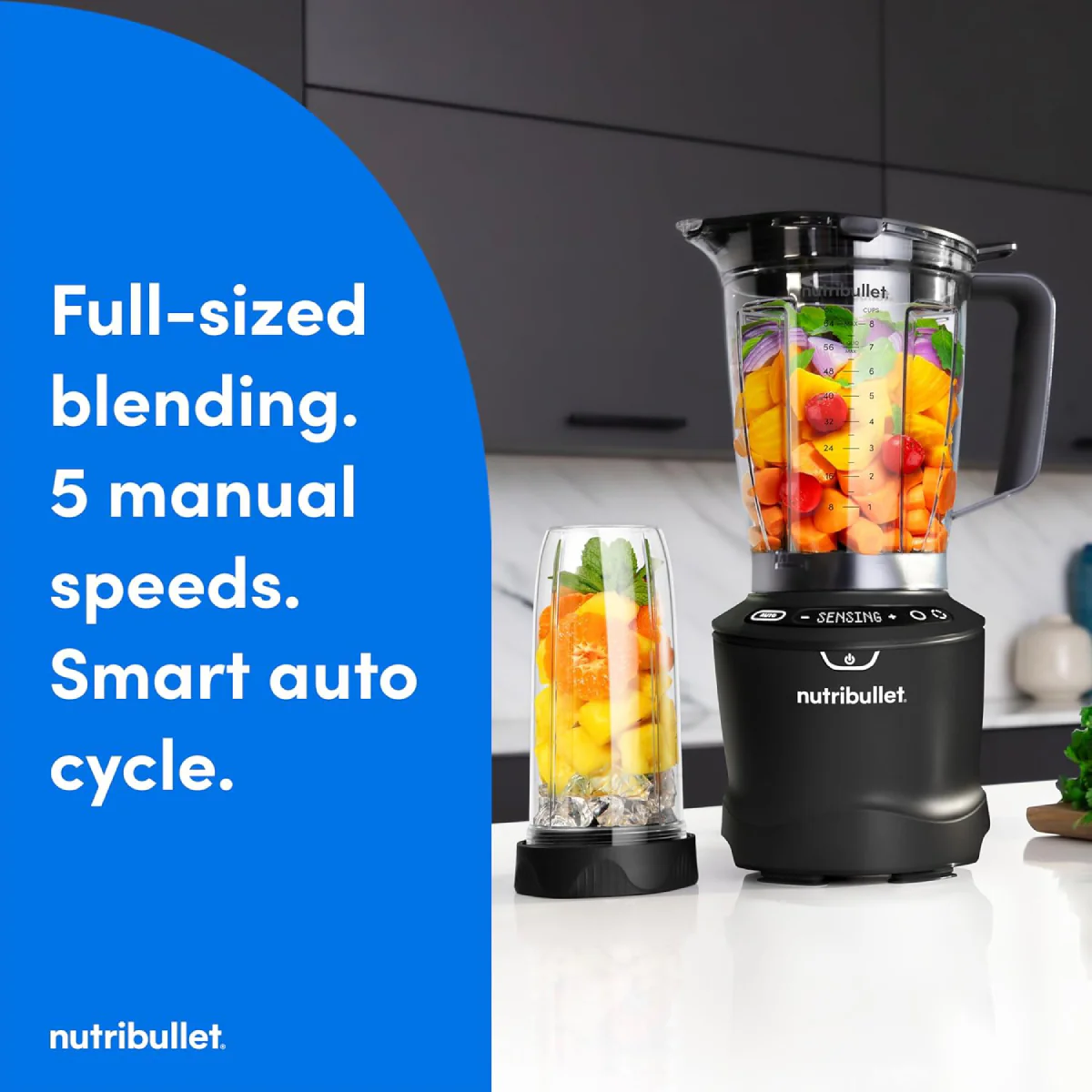 Nutribullet NBF50700AK Smart Sense Blender Set - Matte Black - Image 2