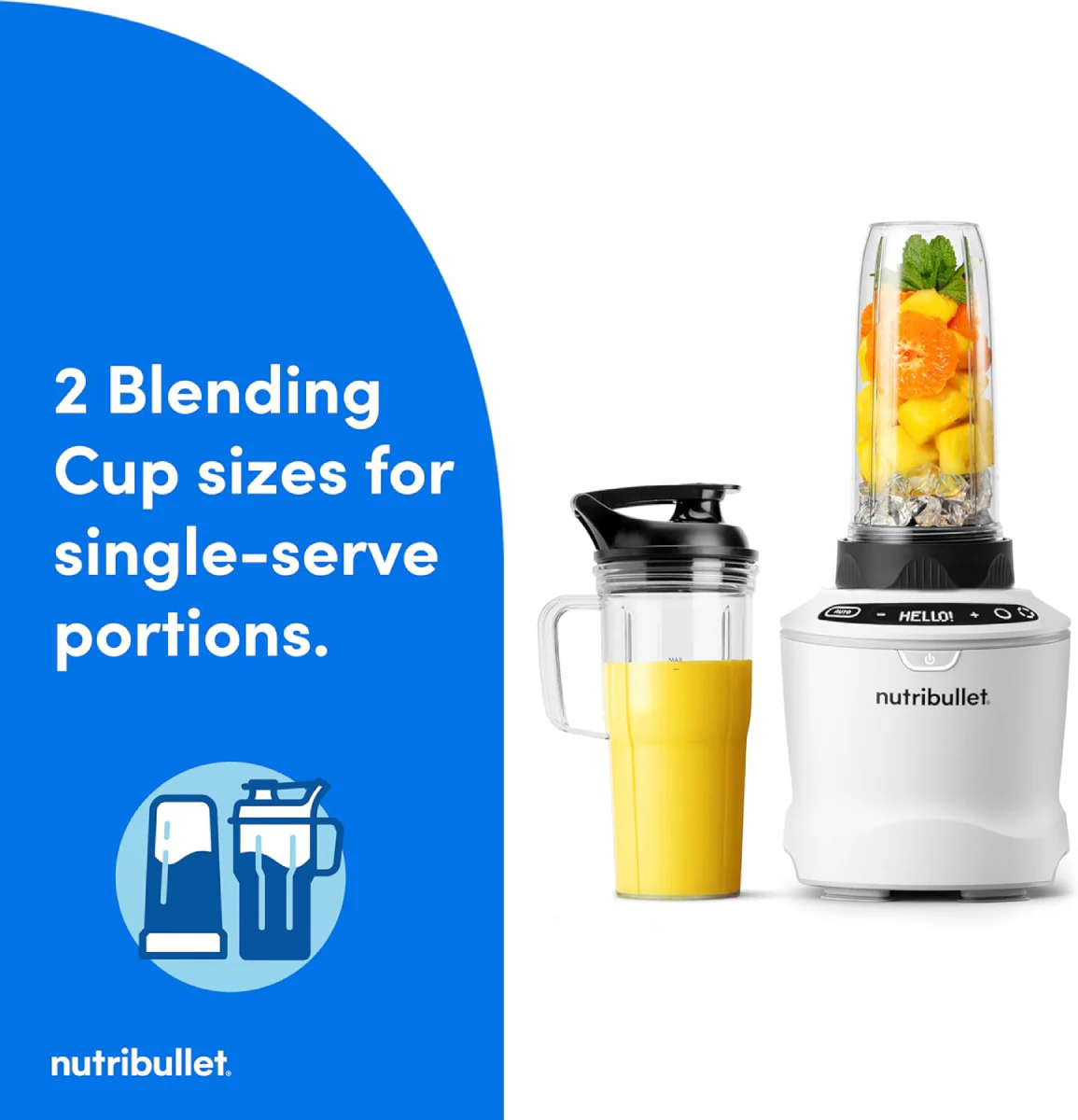 Nutribullet NBF50700AW Smart Sense Blender Set - Matte White - Image 7