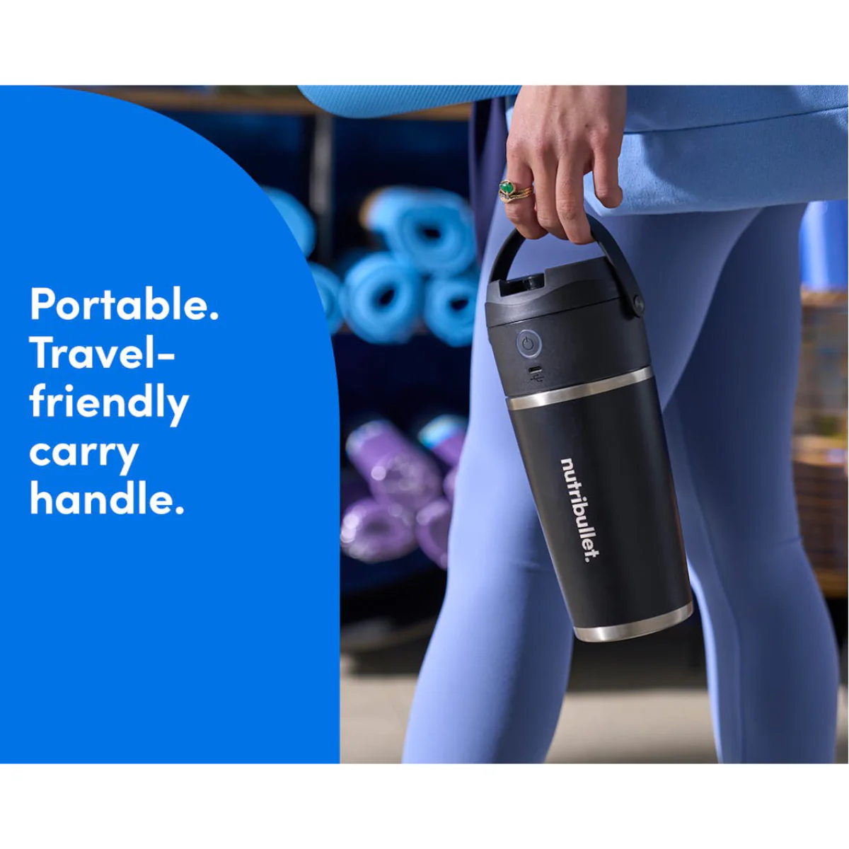 Nutribullet NBPB50350AK Flip Insulated Portable Blender - Black - Image 11