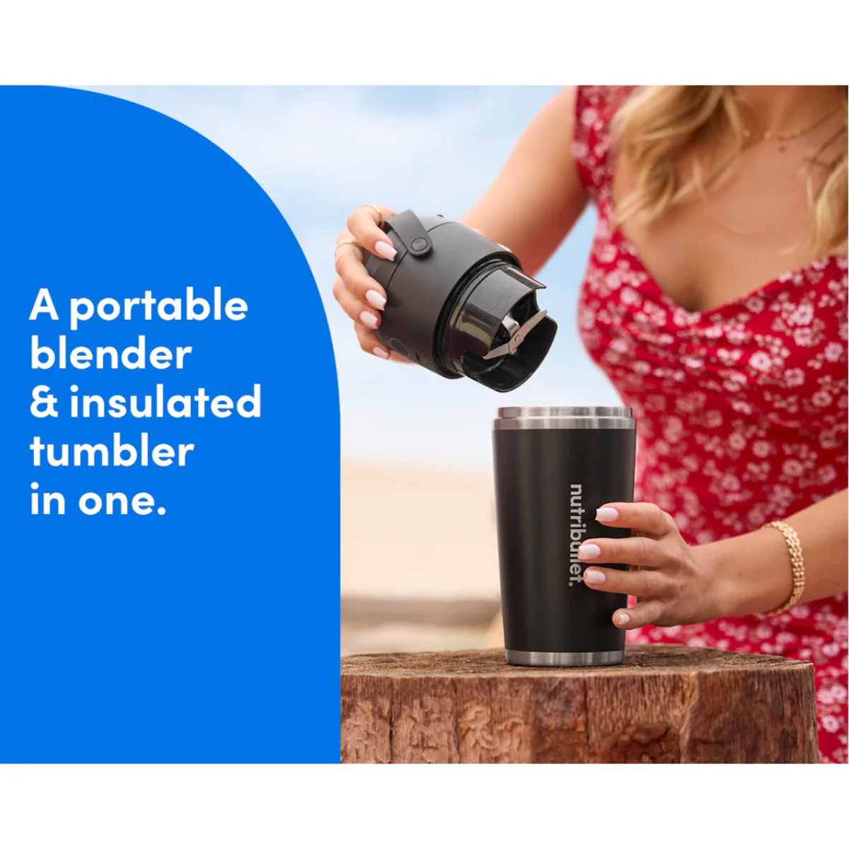 Nutribullet NBPB50350AK Flip Insulated Portable Blender - Black - Image 12