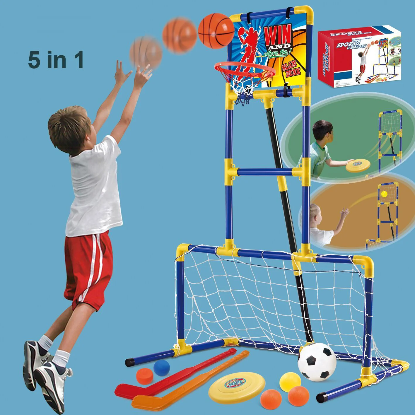 Ocean Toys 3-in-1 Sports Game Set - Image 3