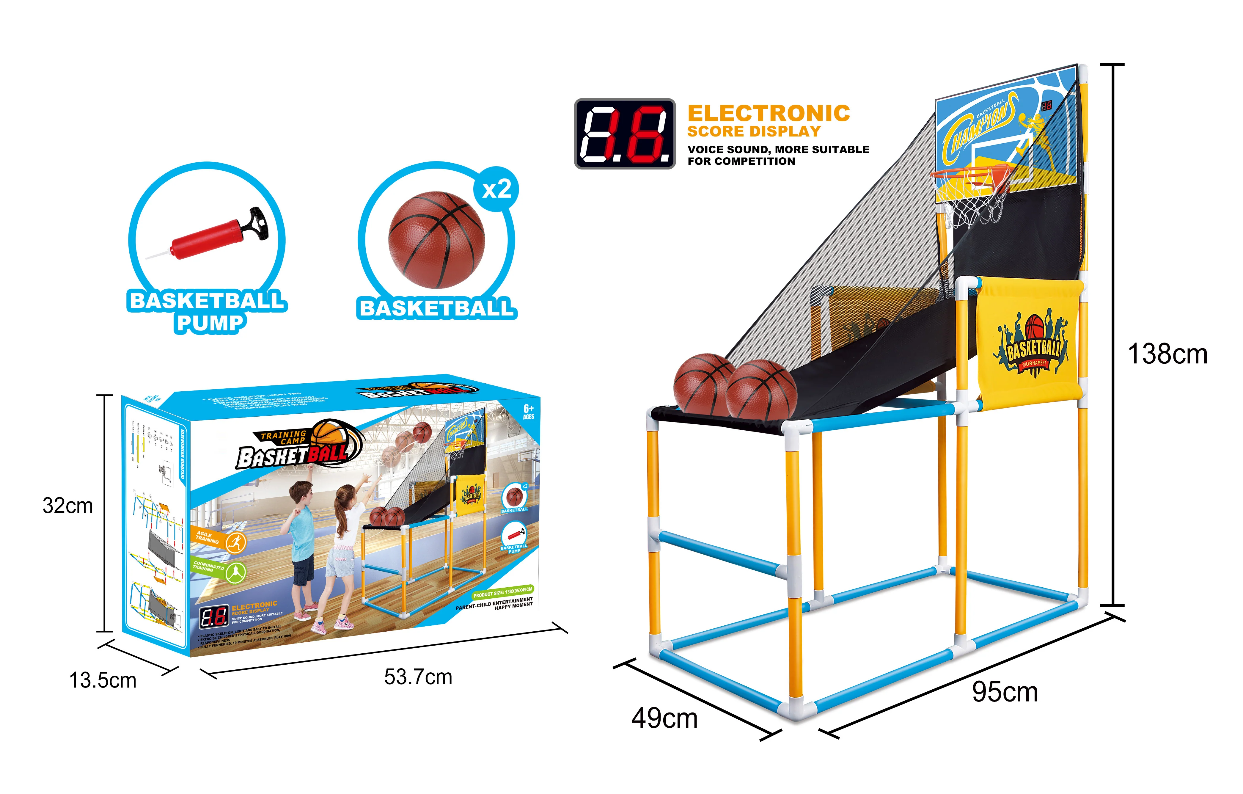 Ocean Toys Electric Training Camp Basketball Shooting Playset - Image 3