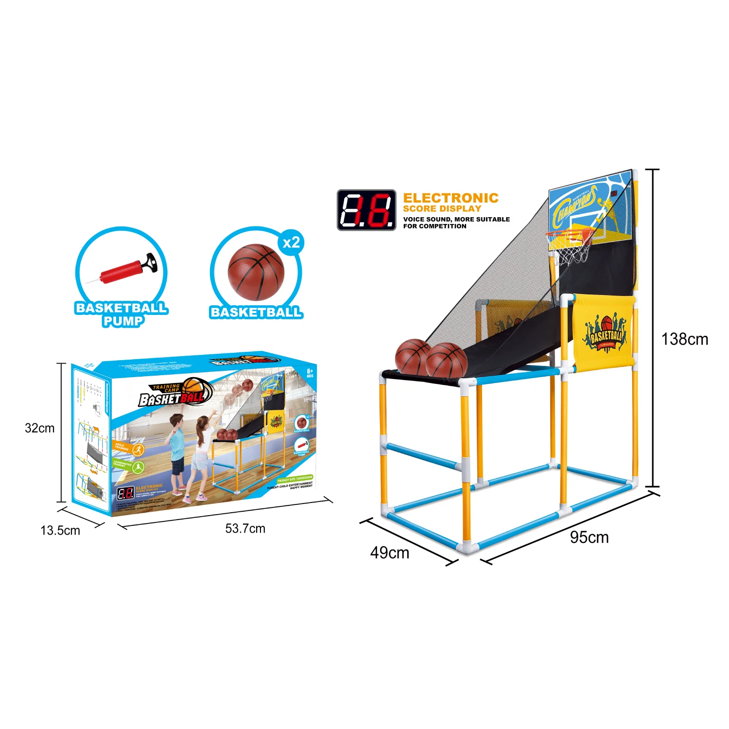 Ocean Toys Electric Training Camp Basketball Shooting Playset - Image 4
