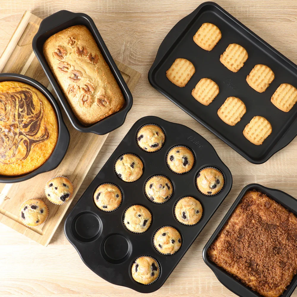 Oster Teston 143737 Nonstick Bakeware Set (5-Pieces) - Matte Black - Image 5