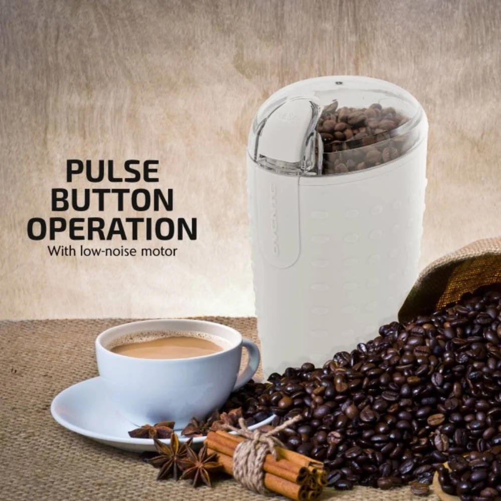 Ovente CG225W One-Touch Electric Coffee Grinder - White - Image 3