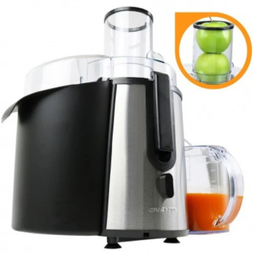Ovente JE7607BR 700-Watt Wide Mouth Cold Press Juicer - Silver/Black - Image 4