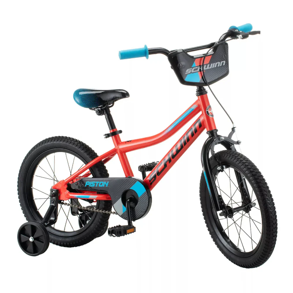 Pacific Cycle Schwinn Piston 16" Kid's Bike - Black/Red