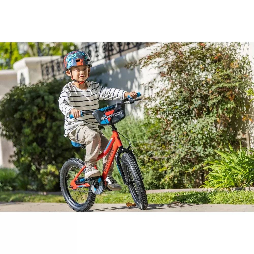 Pacific Cycle Schwinn Piston 16" Kid's Bike - Black/Red - Image 11
