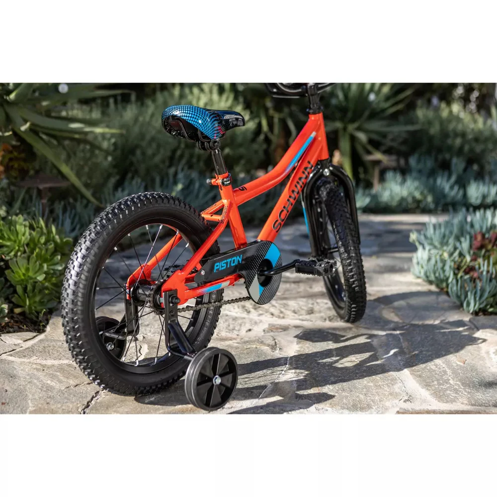 Pacific Cycle Schwinn Piston 16" Kid's Bike - Black/Red - Image 8