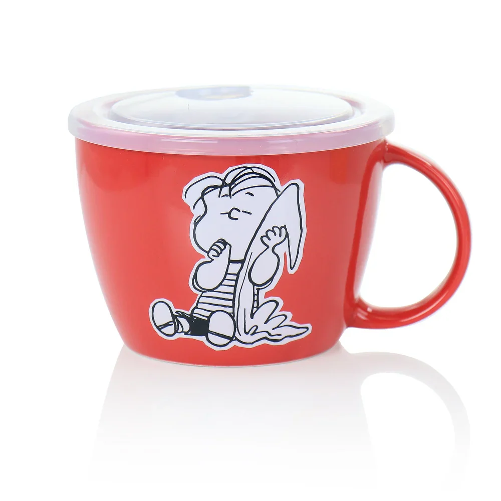 Peanuts 129409 70th Anniversary 23.5 oz Soup Bowl With Vented Lids (4 Piece) - Set - Image 2