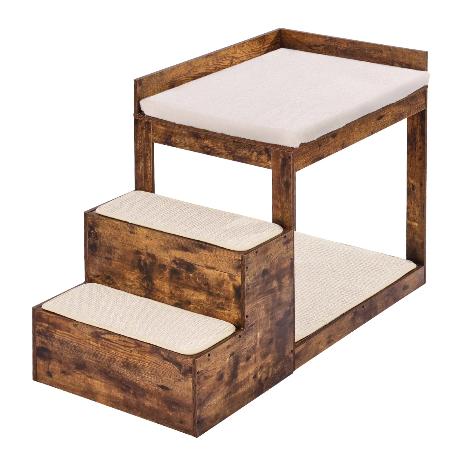 Pet Bunk Bed with Stairs Dog/Cat Window Perch Sleeper Couch Medium Size - Image 8