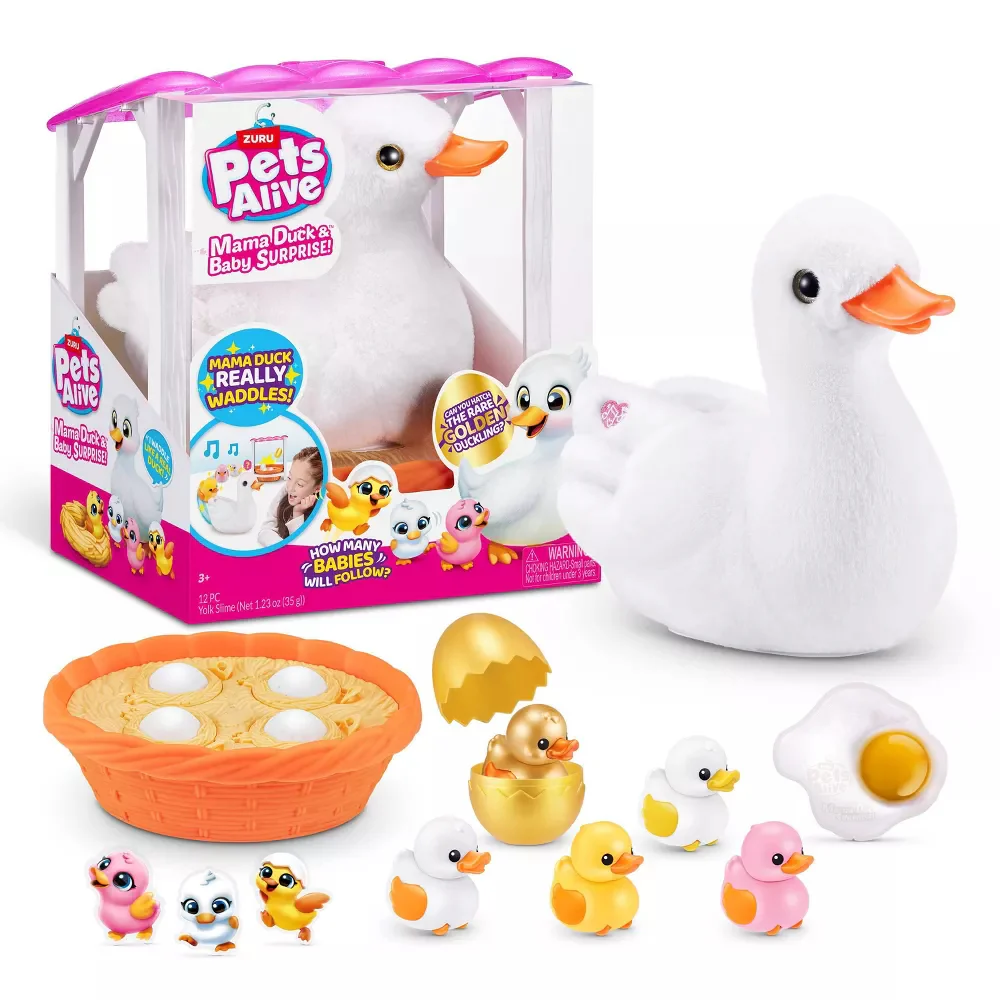 Pets Alive Mama Duck and Babies Toy Set - Image 4