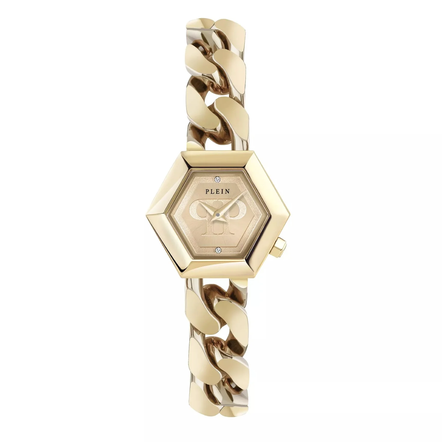 Philipp Plein The Hexagon Groumette Women's 28mm Two-Hand Bracelet Watch - Gold - Image 2