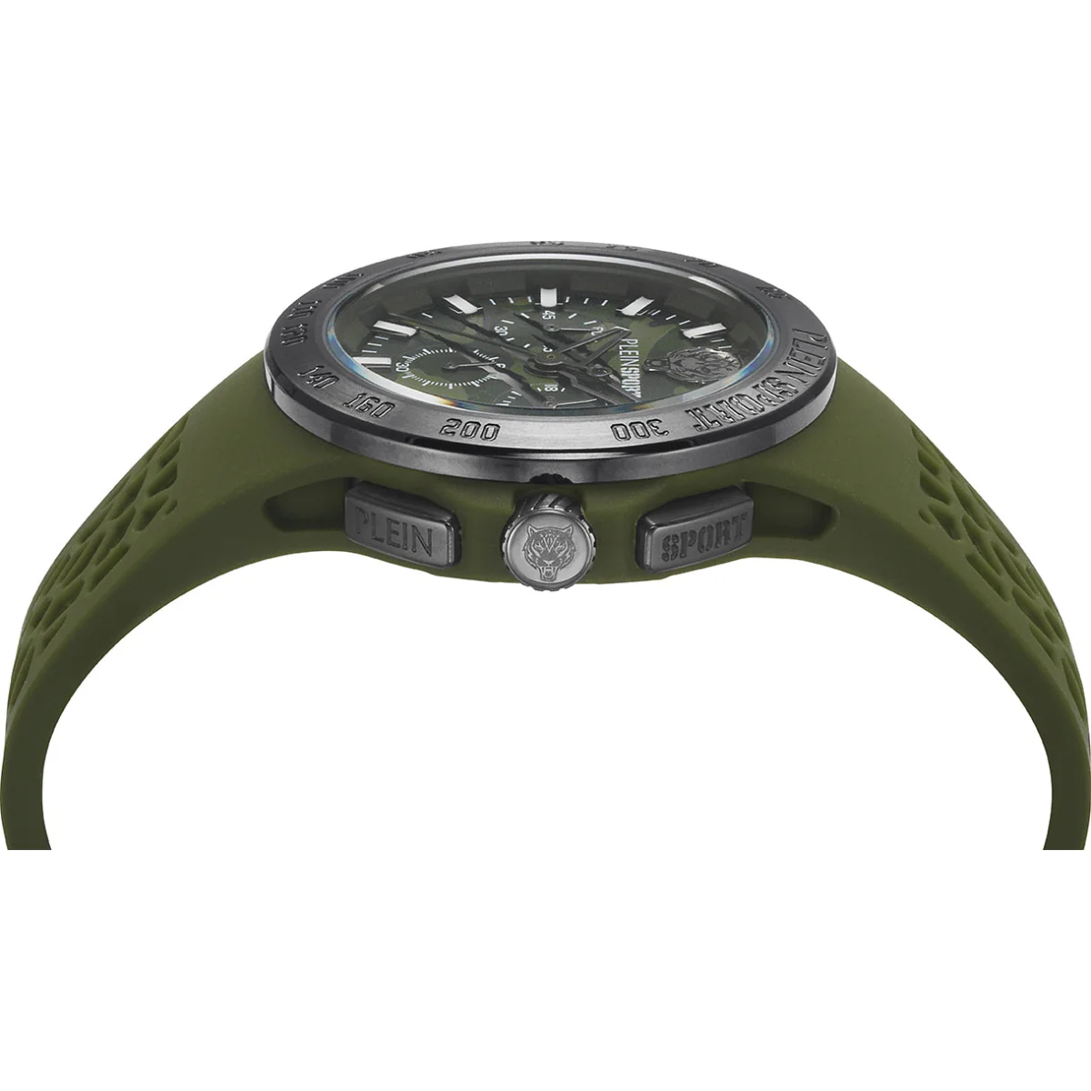 Plein Sport Thunderstorm Chronograph Men's 43mm Quartz Strap Watch - Green - Image 3
