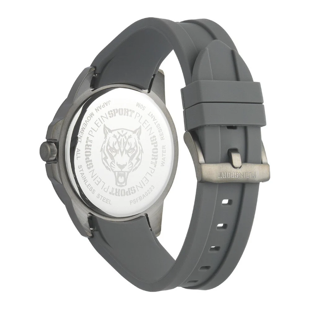 Plein Sport Touchdown Men's 44mm Quartz Strap Watch - Gray - Image 3