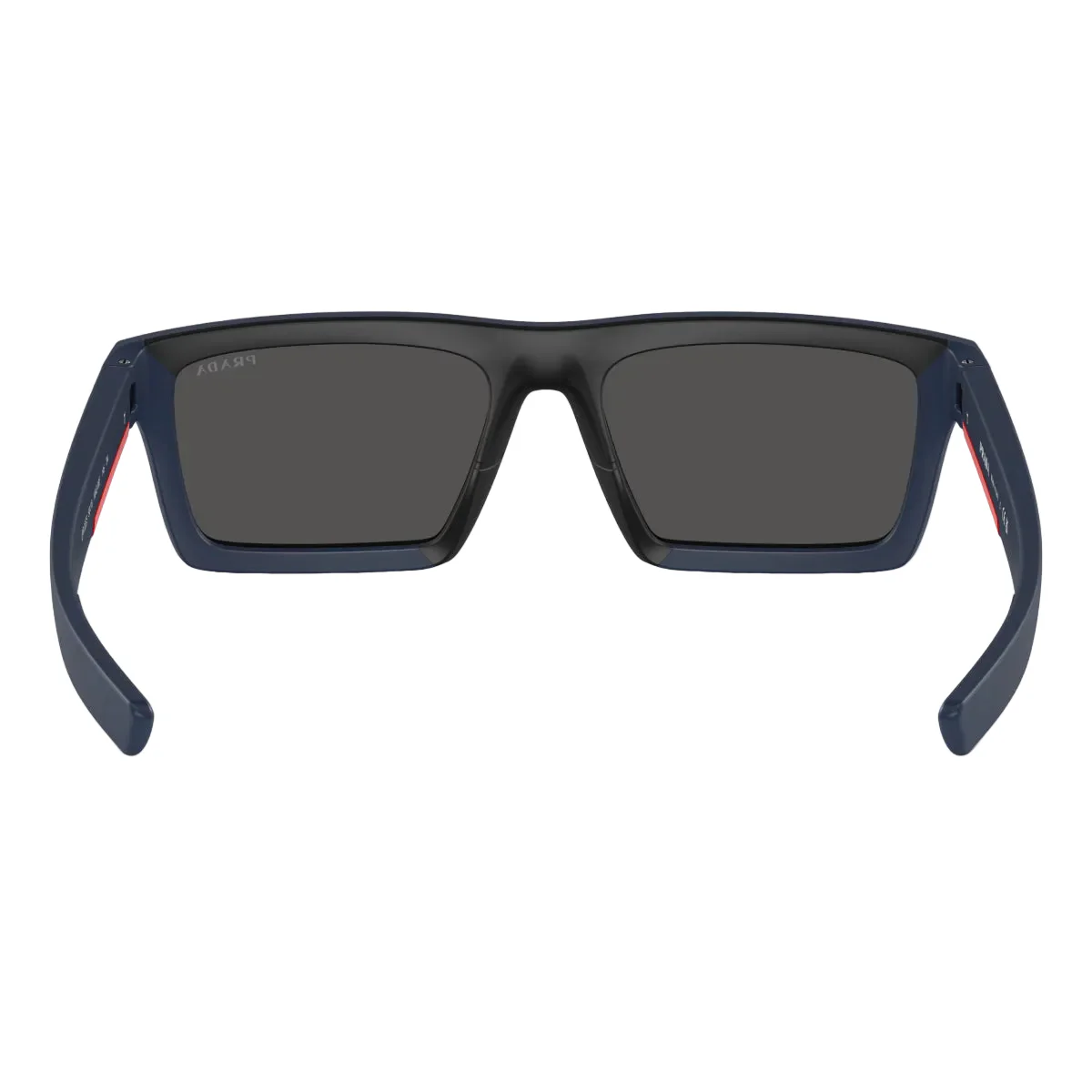 Prada Linea Rossa Men's PS02ZS Rectangle Solid Color Sunglasses - Matte Blue/Dark Gray - Image 5
