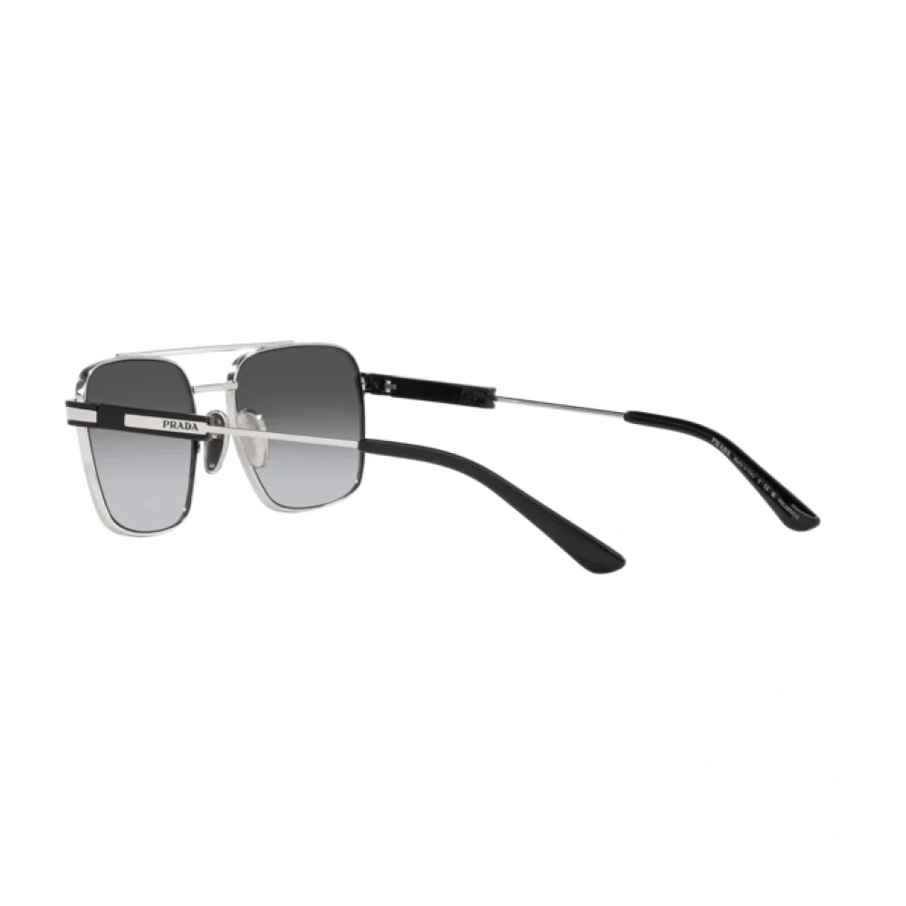 Prada Men's Aviator Sunglasses, Gray Gradient - Image 6
