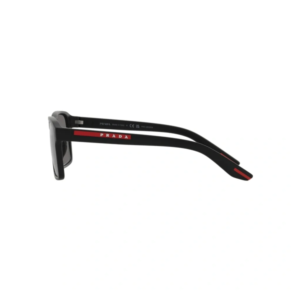 Prada Men's Rectangle Sunglasses, Dark Gray Polarised - Image 4