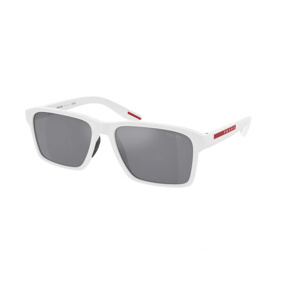 Prada Men's Rectangle Sunglasses, Gray Polarised