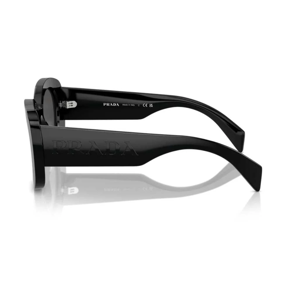 Prada PRA13S541AB5 Women's Oval Solid Color Sunglasses - Image 3