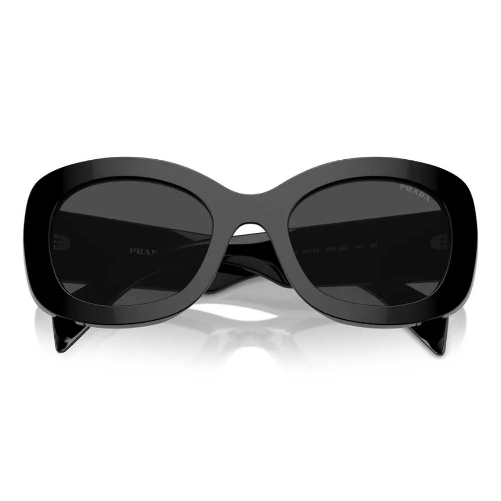 Prada PRA13S541AB5 Women's Oval Solid Color Sunglasses - Image 4