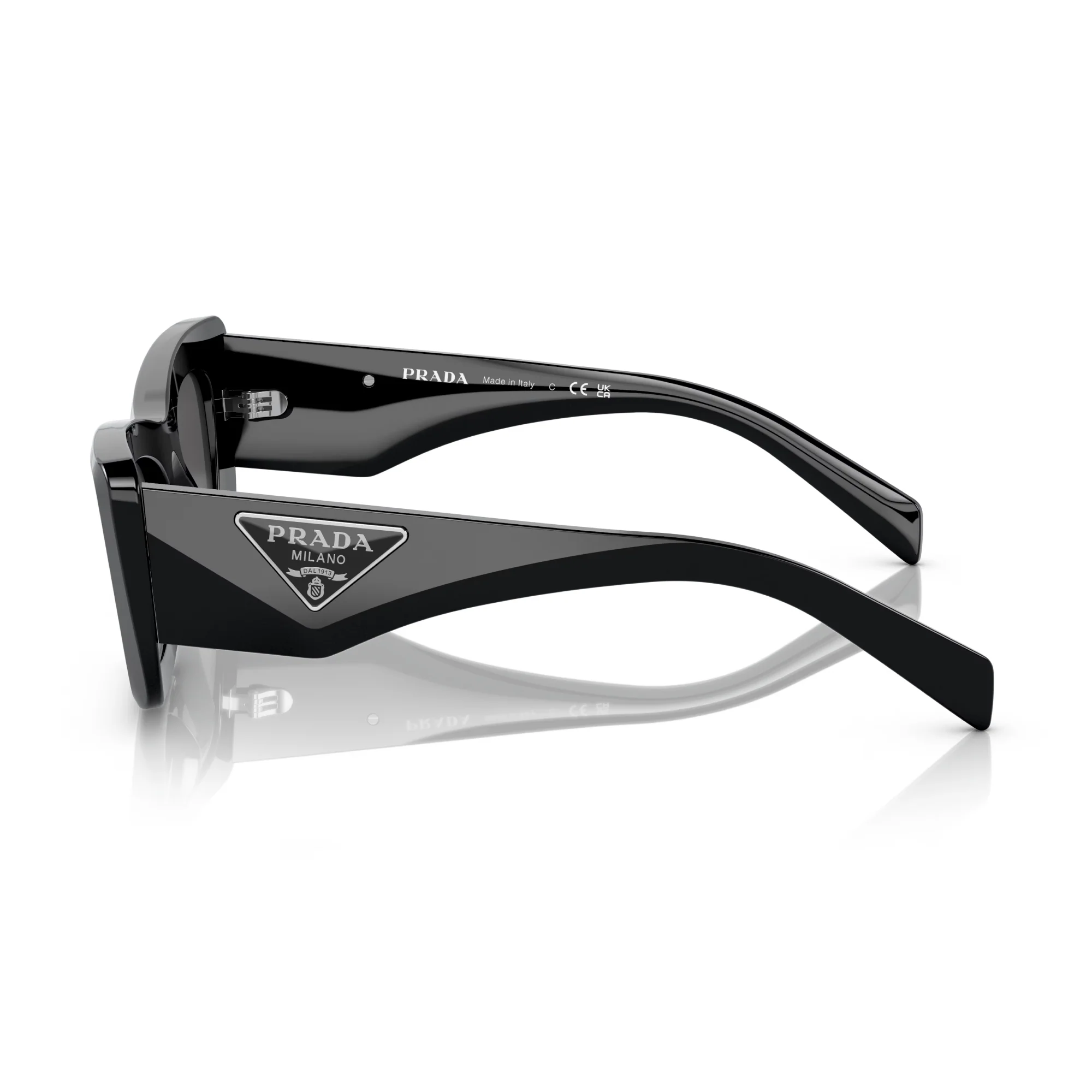 Prada Women's Cat Eye Sunglasses, Dark Gray - Image 3
