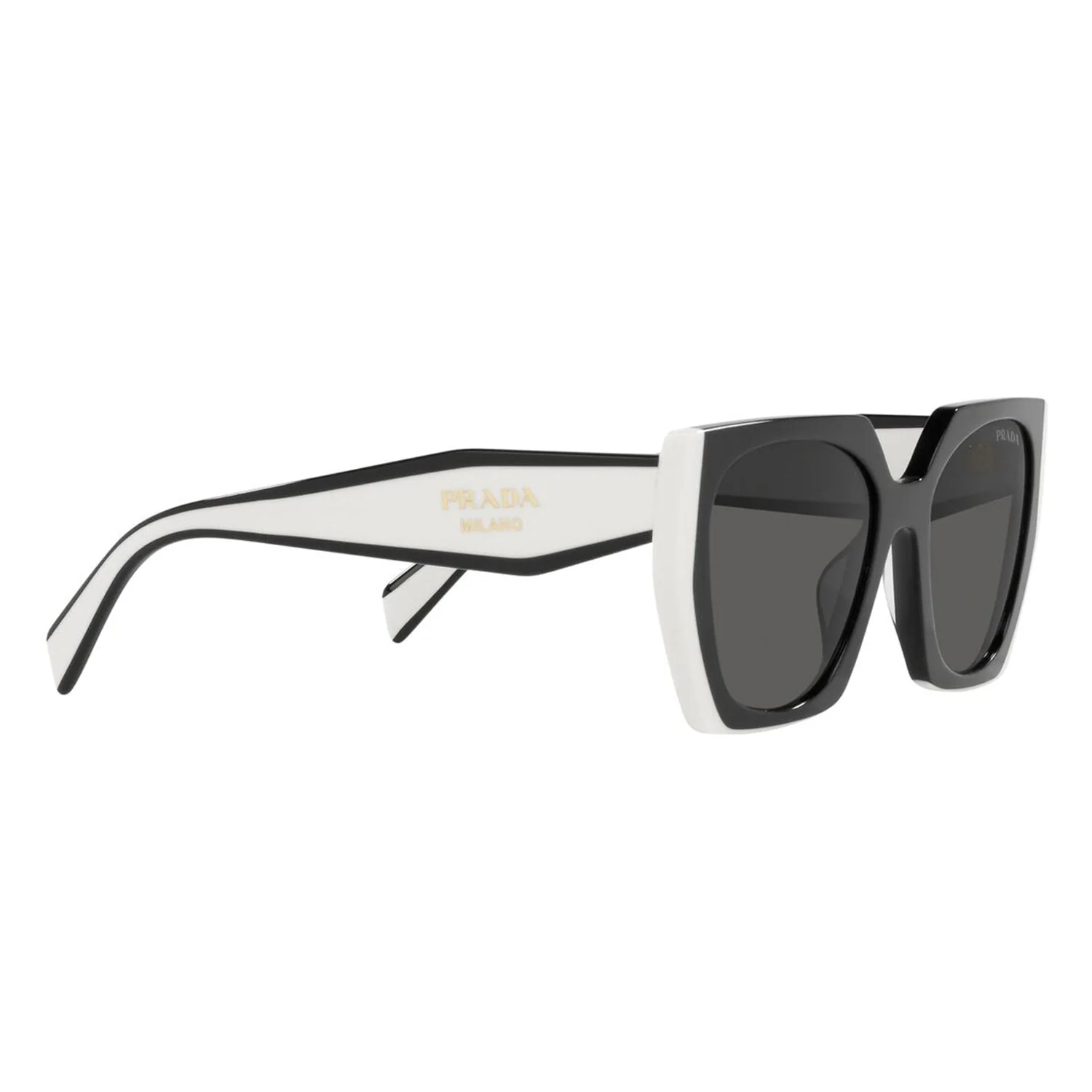 Prada Women's PR15WS Rectangle Solid Color Sunglasses - Image 3