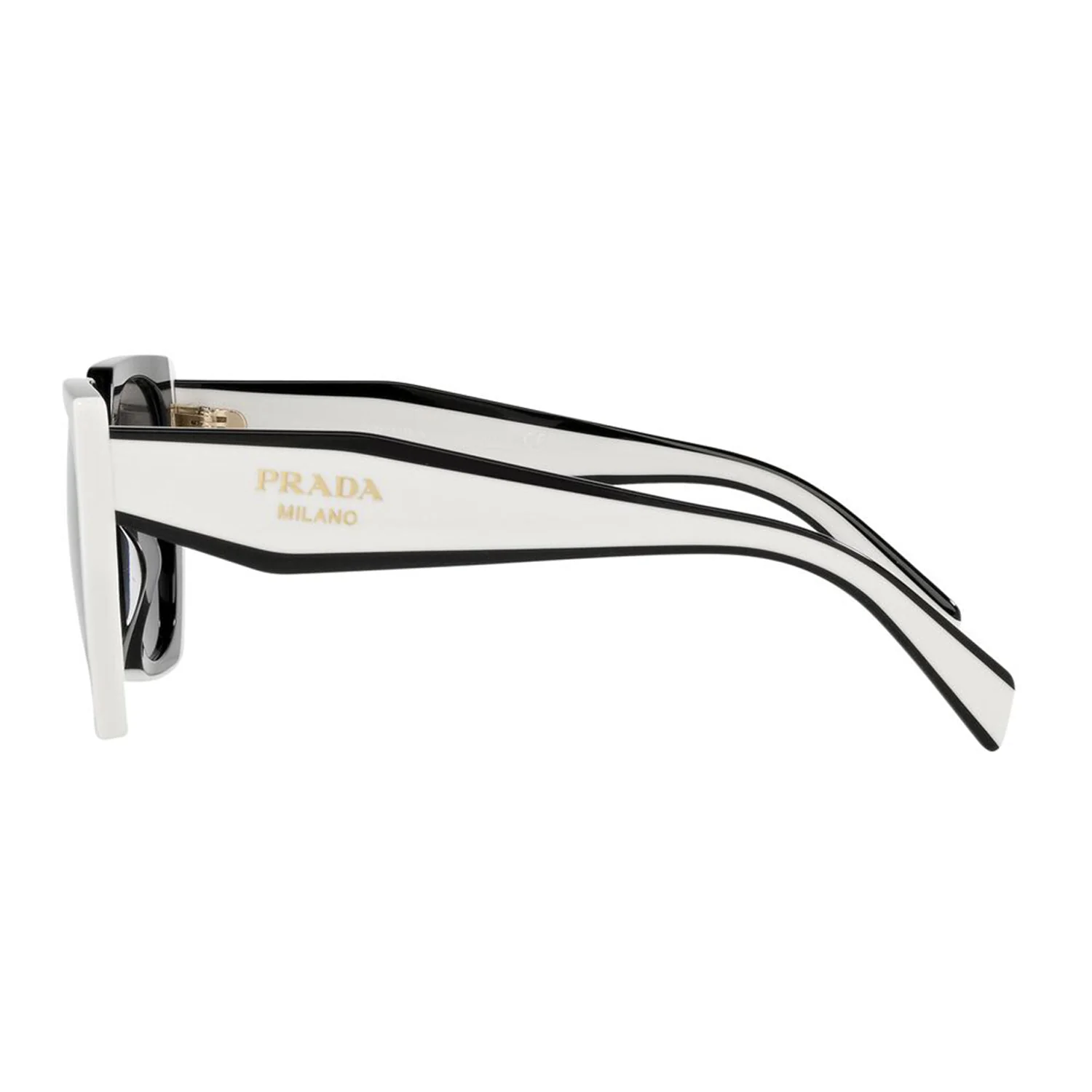 Prada Women's PR15WS Rectangle Solid Color Sunglasses - Image 4