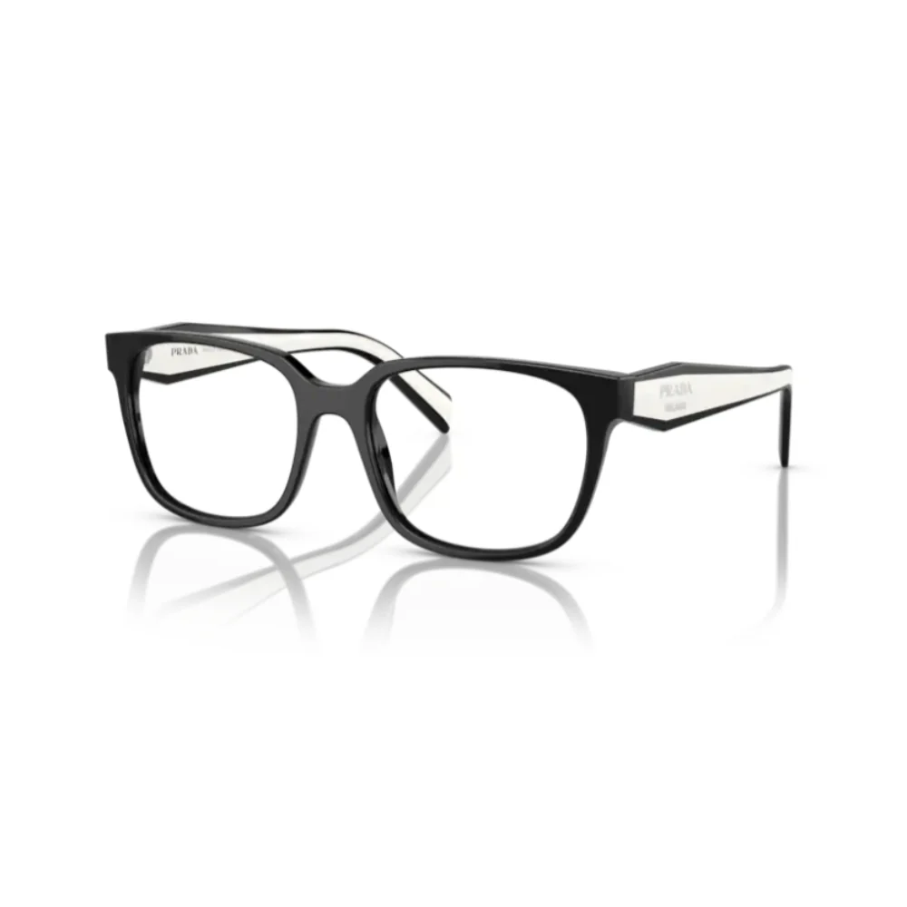 Prada Women's Rectangle Eyeglasses, Black